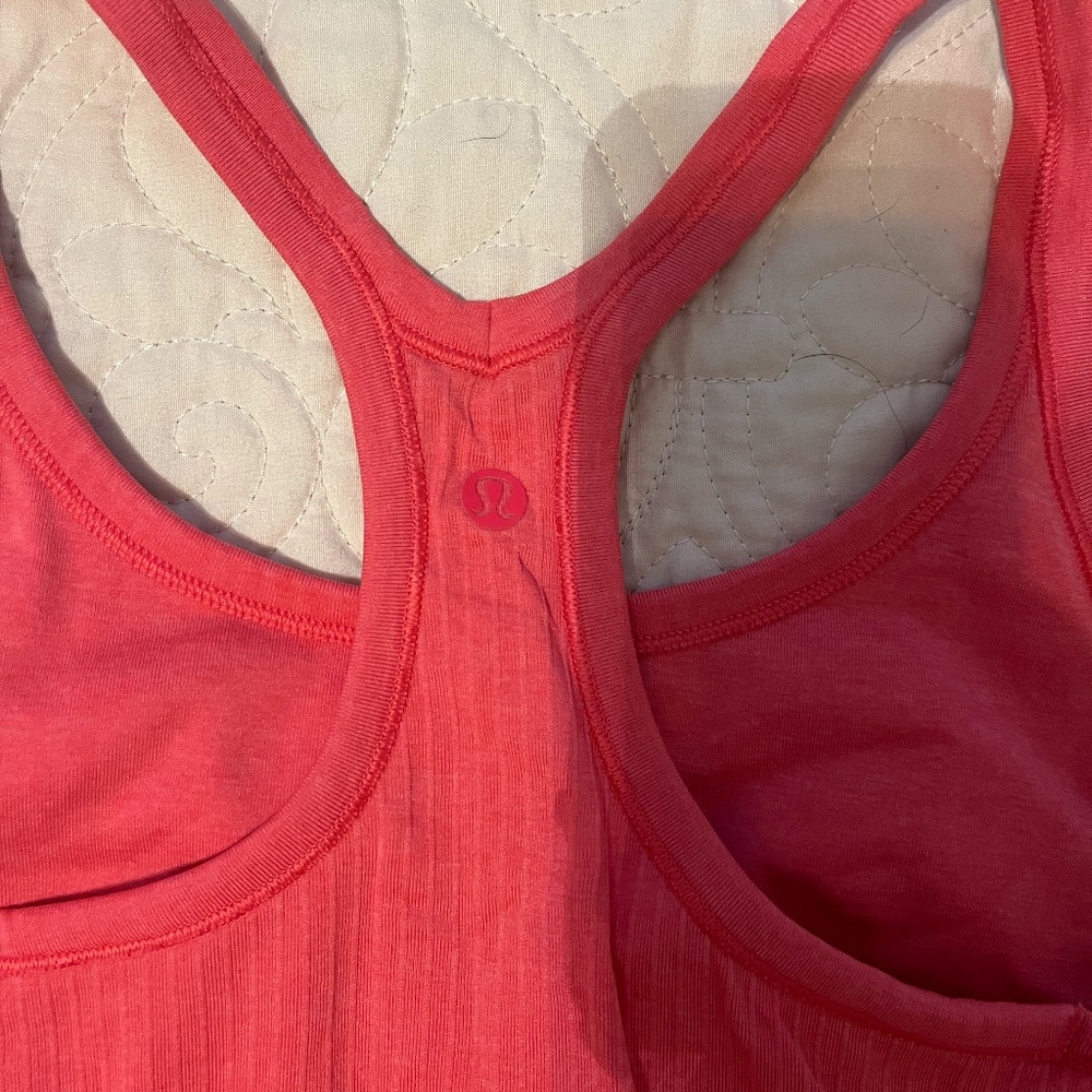 Lululemon Pink Ribbed Tank top - Picture 3 of 3